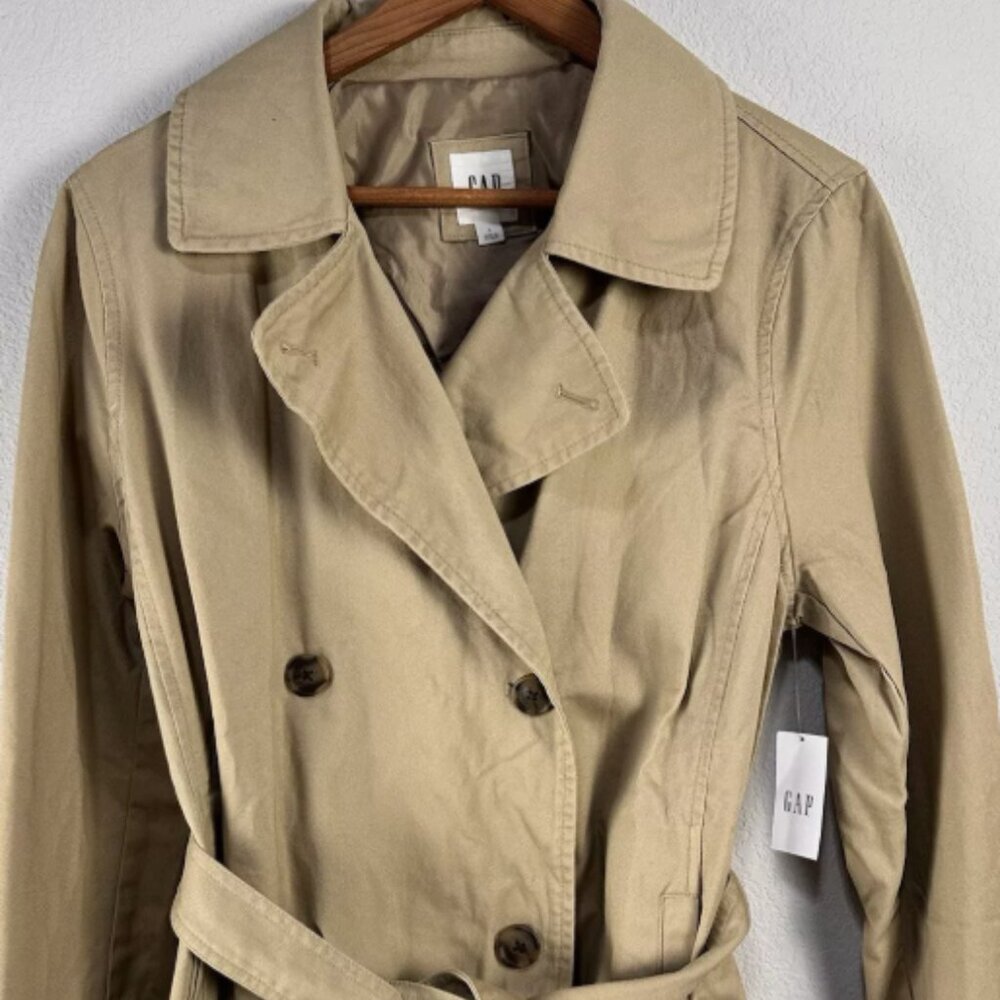 Gap Khaki Trench Coat - Picture 4 of 5